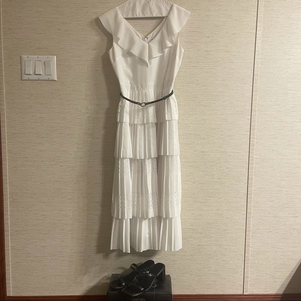 Banana Republic White Midi Dress - Picture 3 of 12